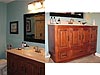Dark cabinetry