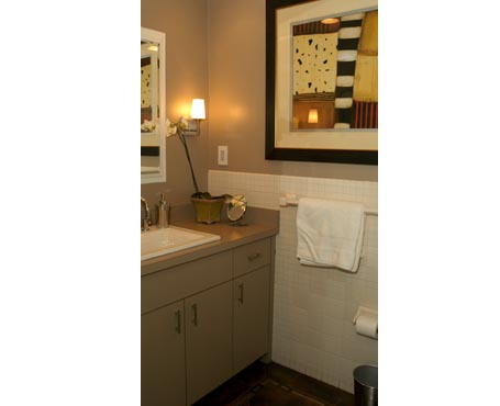heated floor bathroom