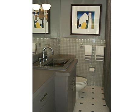 glass wall bathroom