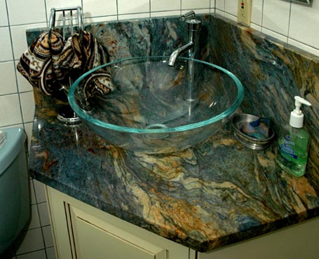 glass sink