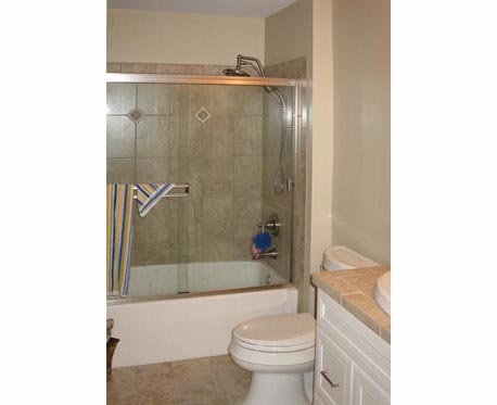 tan bathroom