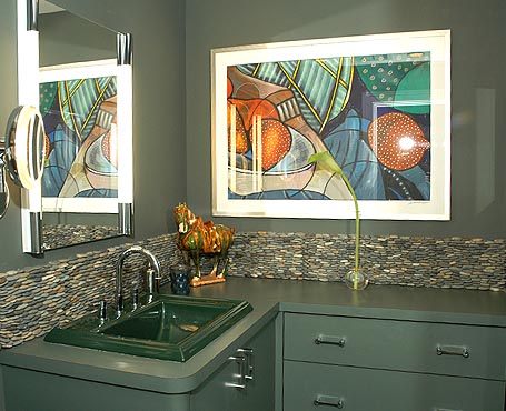 stone backsplash