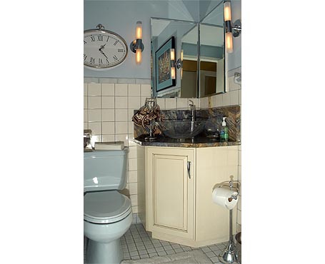 bathroom glass bowl