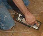 laying tile
