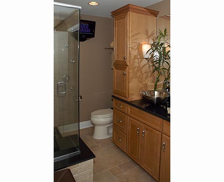 tv in bathroom